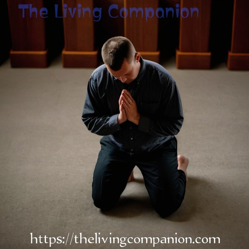 Living Companion Daily Reflection Scripture Readings Praying man