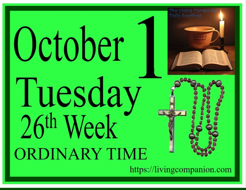 Living Companion Daily Readings Reflection Oct. 1